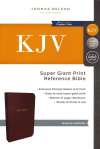 KJV Super Giant Print Reference Bible - Burgundy